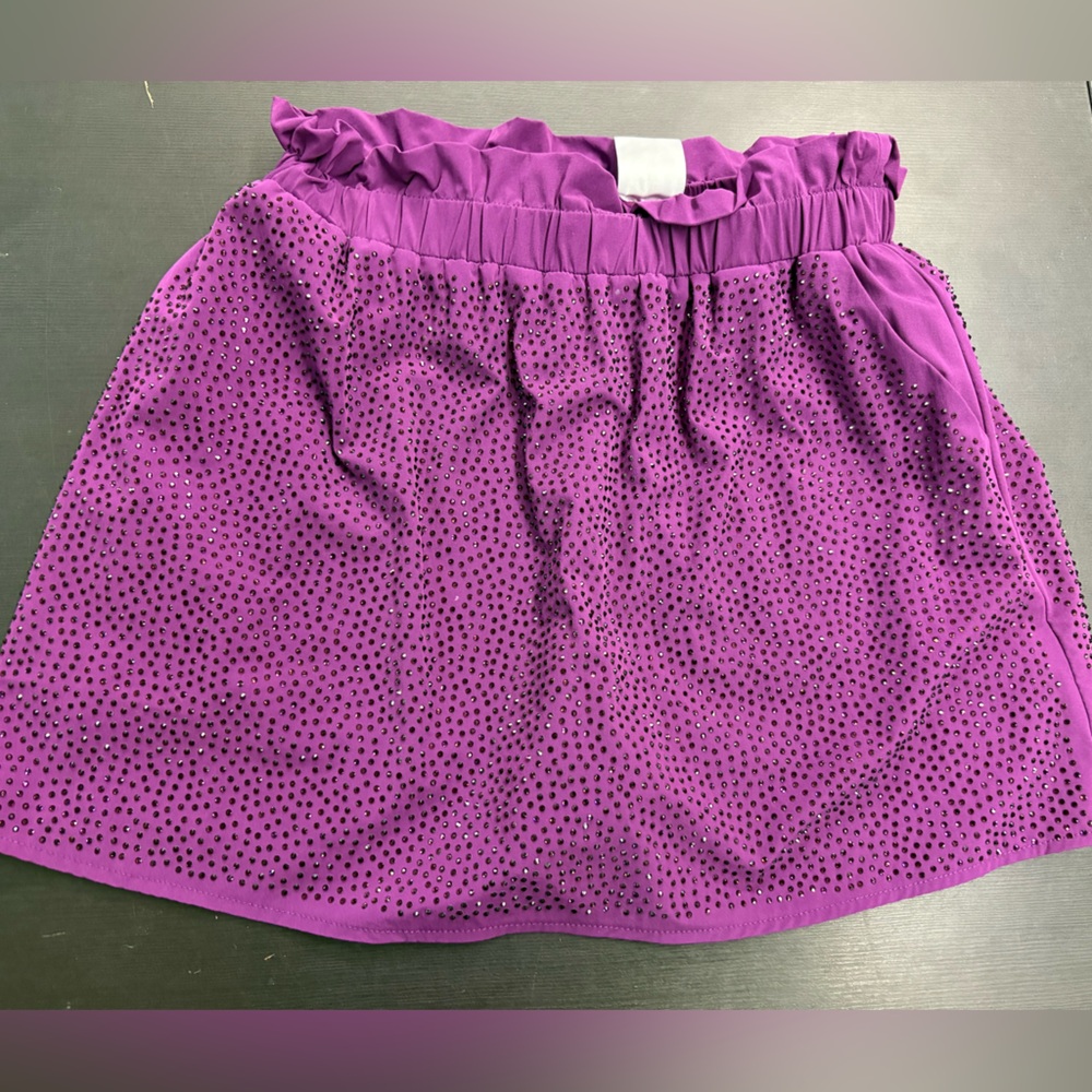 Queen of Sparkles Purple Skort with Rhinestone Detailing